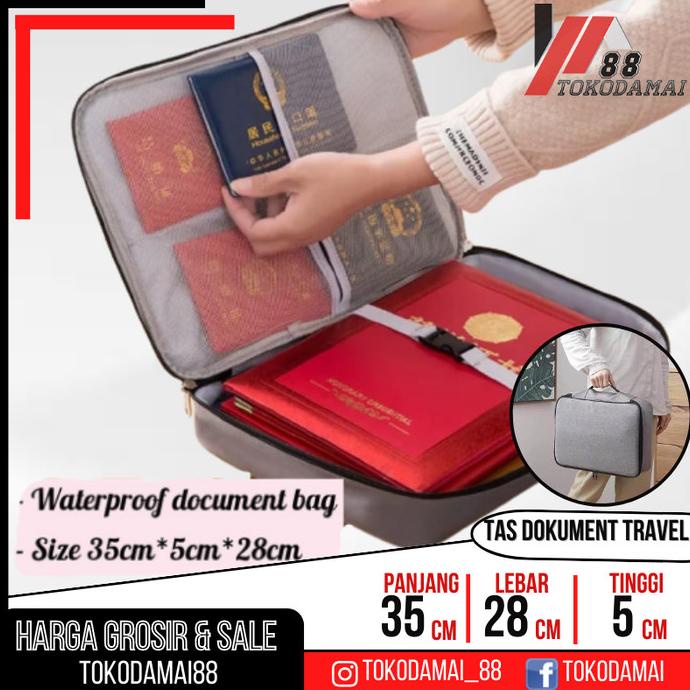 

Tas Dokumen / Tempat Penyimpanan File Travel Document Storage Bag