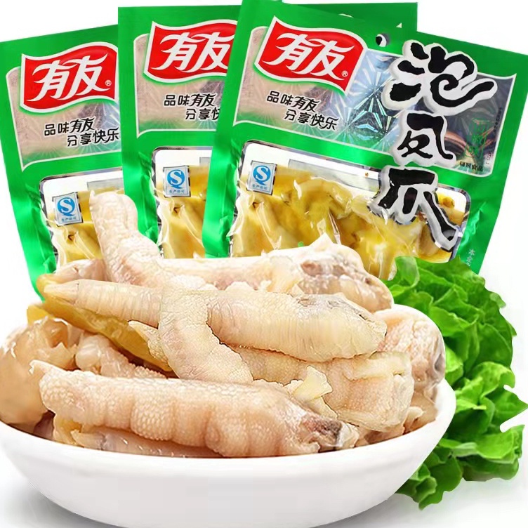 

[KODE PRODUK Q8RJQ4788] Acar ceker ayam/Youyou pao jiao feng zhua/有友泡椒凤爪105gr