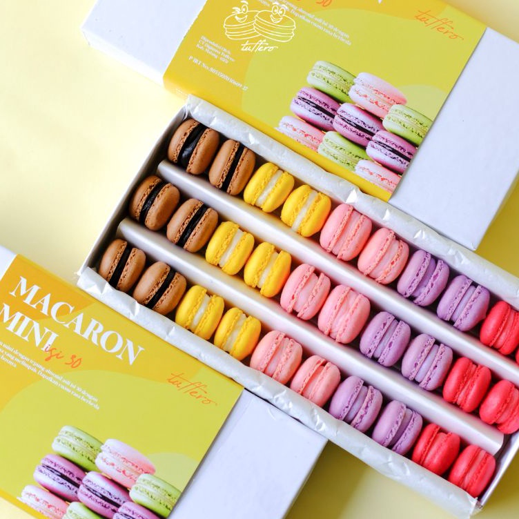 

[KODE PRODUK CVSEY6075] BABY MACARON MINI ISI 30 TEPUNG ALMOND ASLI MACAROON KECIL