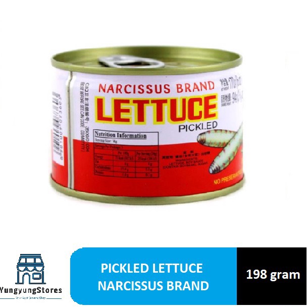 

[KODE PRODUK ZW0SP6795] Caisim Kaleng Narcissus / Pickled Lettuce / Acar Selada 198 gram