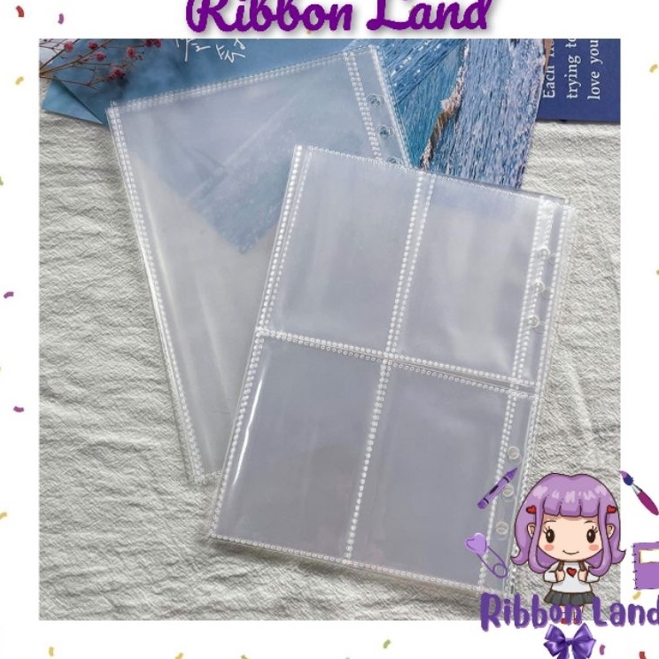 

Star 6.6 (10 lembar) ONE SIDE Sleeve Photocard Binder A5 Notebook Diary 6 Ring Clear Bening