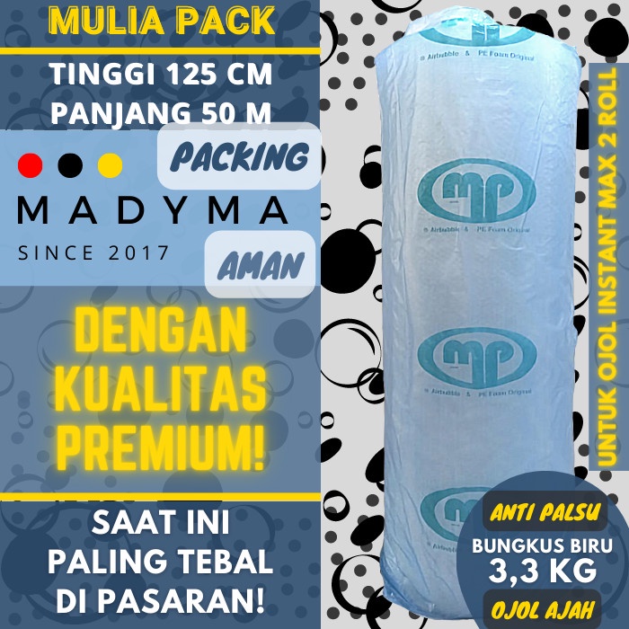 

Terlaris Bubble Wrap Mp Mulia Pack Premium 50M X 125Cm Bukan Gmp Dkm Plus Mip