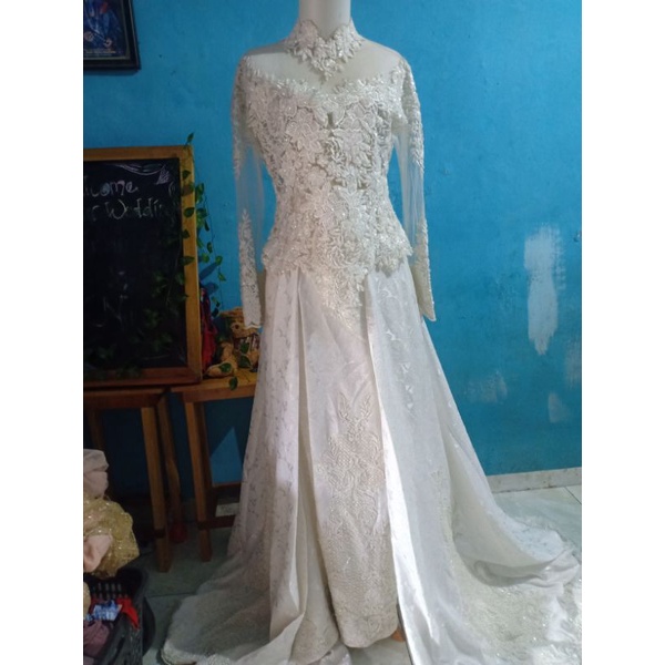 preloved gaun pengantin/kebaya akad/gaun kebaya