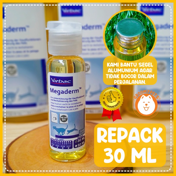 Terlaris Virbac Megaderm - Vitamin Bulu Kucing Dan Anjing - Megaderm