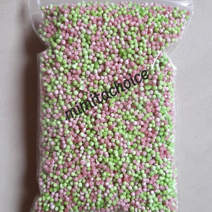 

Terlaris Sagu Mutiara Thailand Mix Pink Hijau 250Gram