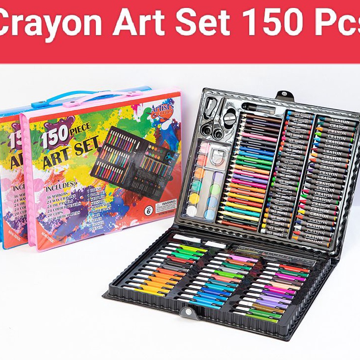 

「Skylo」Crayon Art Set 150 Pcs/Art Set 150 Pensil Warna/Crayon Mewarnai 150 Warna dtr