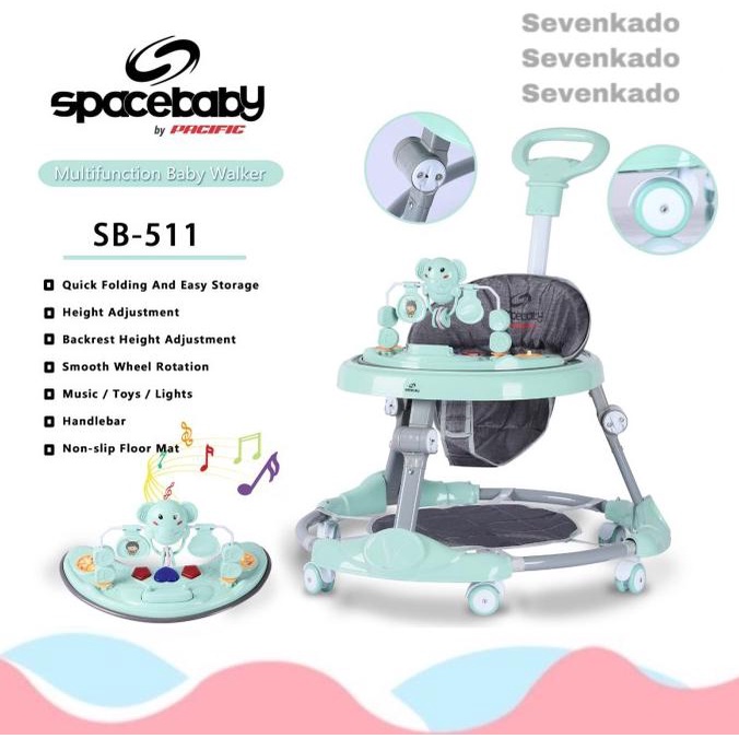 Baby Walker Space Baby Spacebaby SB 511 SB511 SB-511 gajah