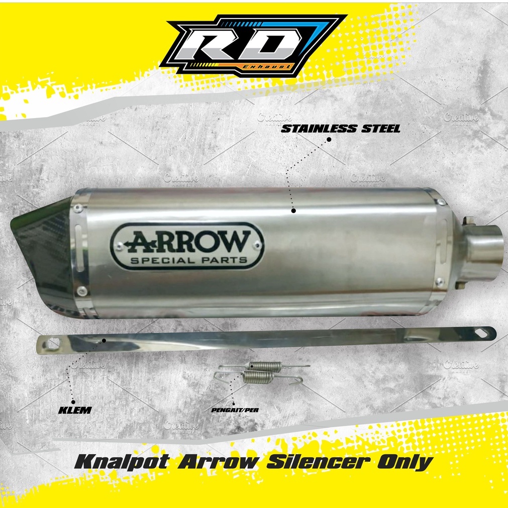 Knalpot Arrow Silencer Only Berkualitas