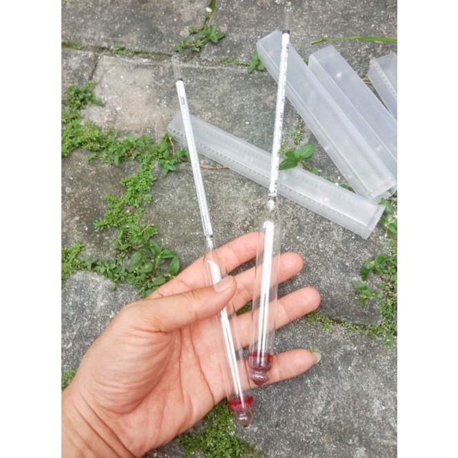 Set 2 pcs Hydrometer Bensin dan Hydrometer Solar Test BBM (Merah)