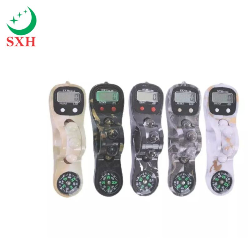 (SXH) Tasbih Digital Led Kayu + Kompas / Tasbih Zikir Kompas Model 2039 SD
