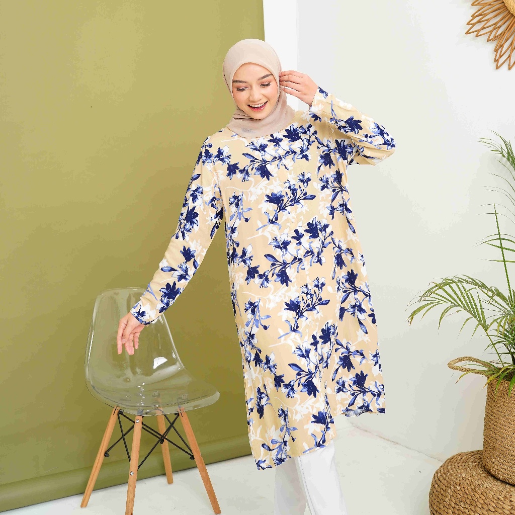 TUNIK JUMBO LD120 RAYON VISCOSE PREMIUM BUSUI/TUNIK RAYON MOTIF TERBARU/TUNIK PREMIUM/TUNIK PANJANG/