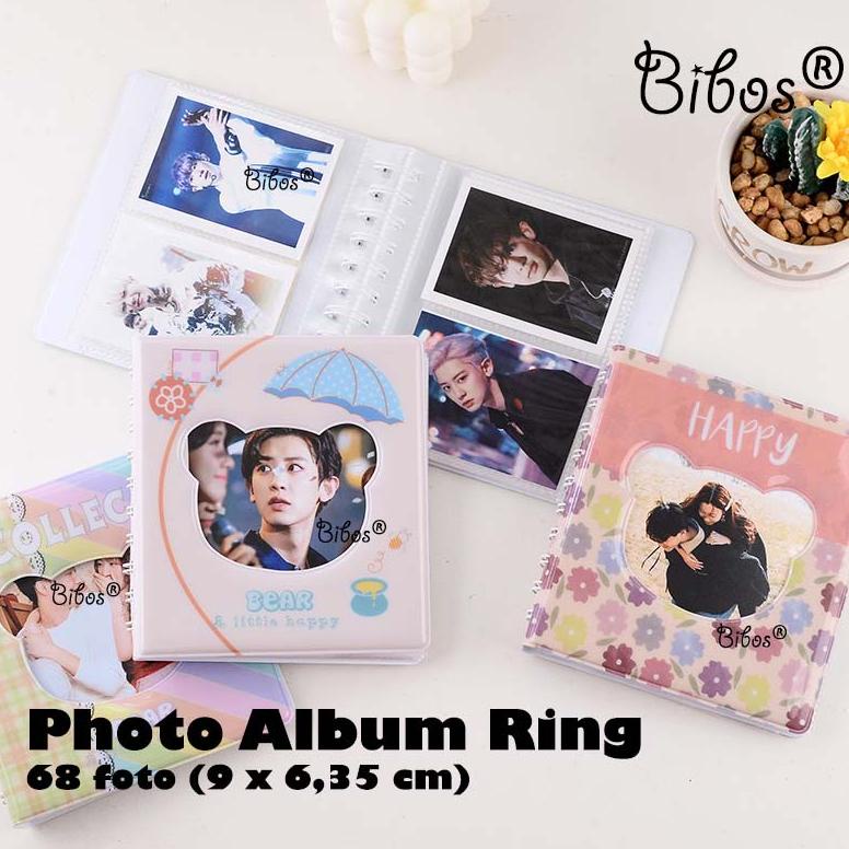 Laris Ring Binder Foto Album - Photo Album Kpop Polaroid Album Foto Mini Binder Photocard Album Coll