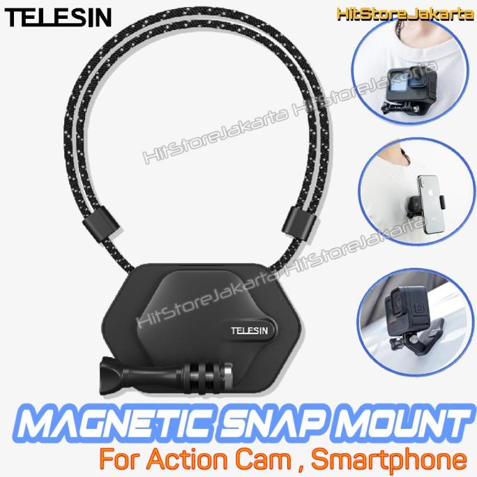 Telesin Magnetic Snap Mount GoPro Action Cam Magnetic Pendant Bracket