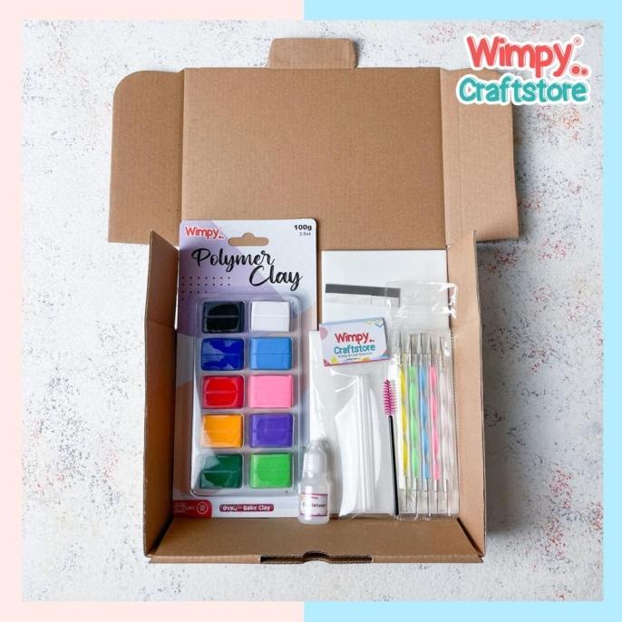 

Paket Wimpy Polymer Clay Starter Kit Art Set Paket Kerajinan Polymer