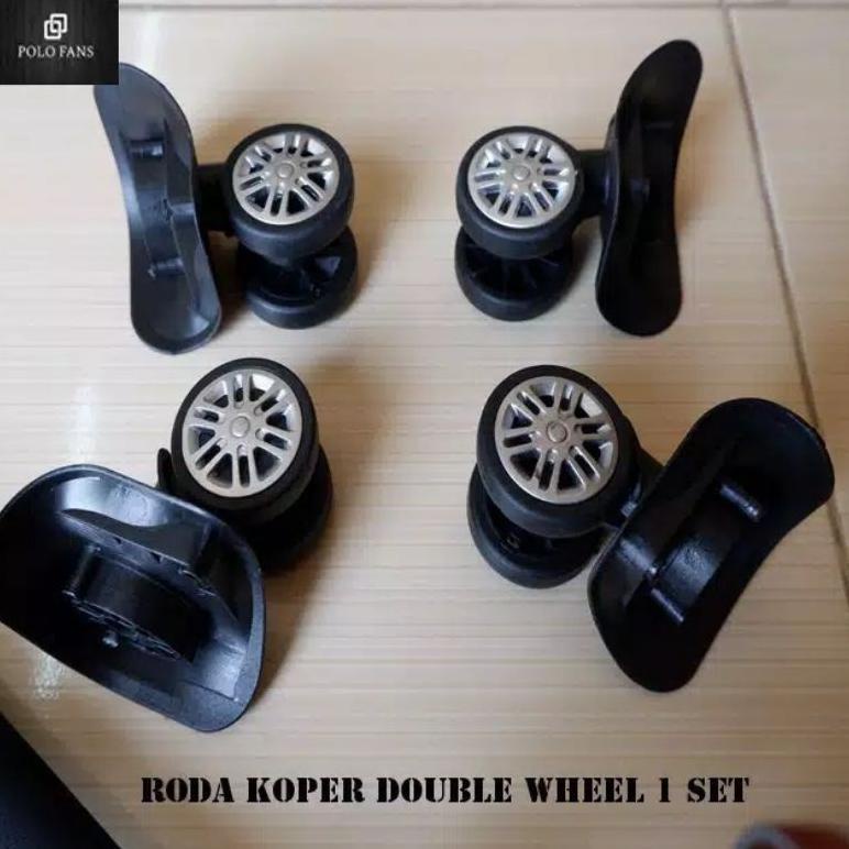 PROMO GILAA Roda Koper Double Wheel Kanan Kiri Cocok Uk. Koper 16, 18, 20, 24, 28 Inch lariss