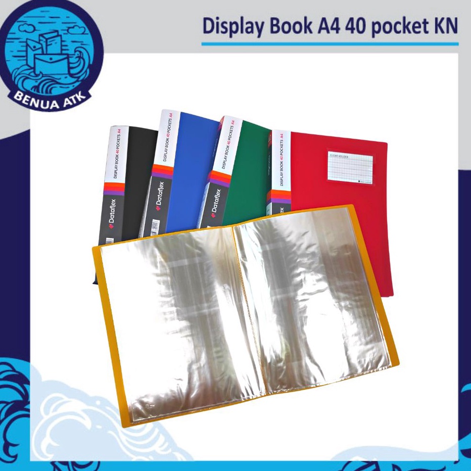 

[KODE PRODUK HIEU09375] Display Book / Clear Holder 40 Pocket + Kartu Nama A4 Dataflex DF-832