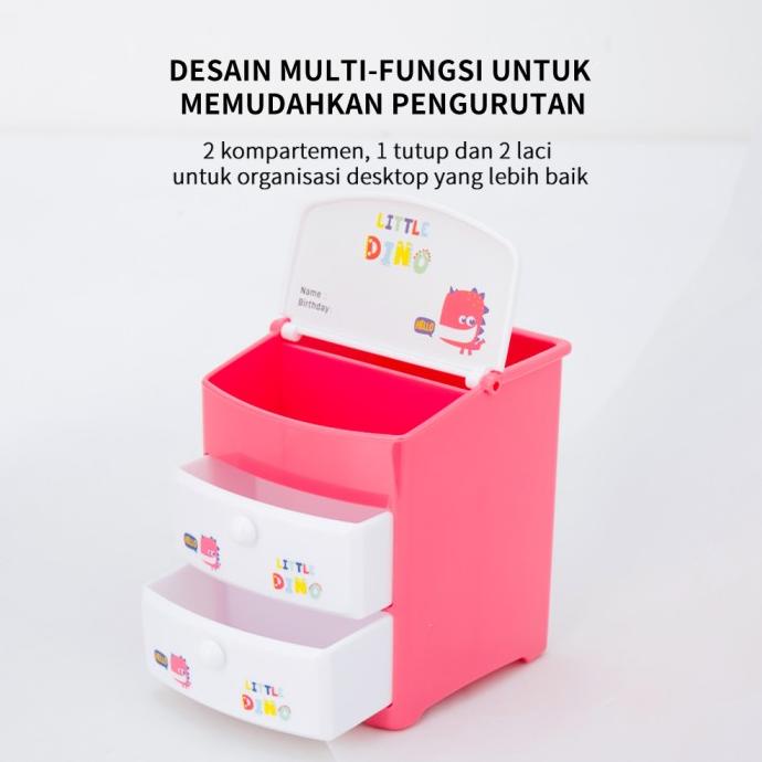 

Deli E9136 School Pen Holder/Tempat Pulpen-Dino School Pen Holder