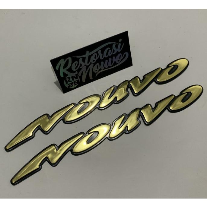 Emblem Motor Emblem Nouvo Lele Emblem Nouvo Lele Gold Logo Nouvo Lele Gold Set