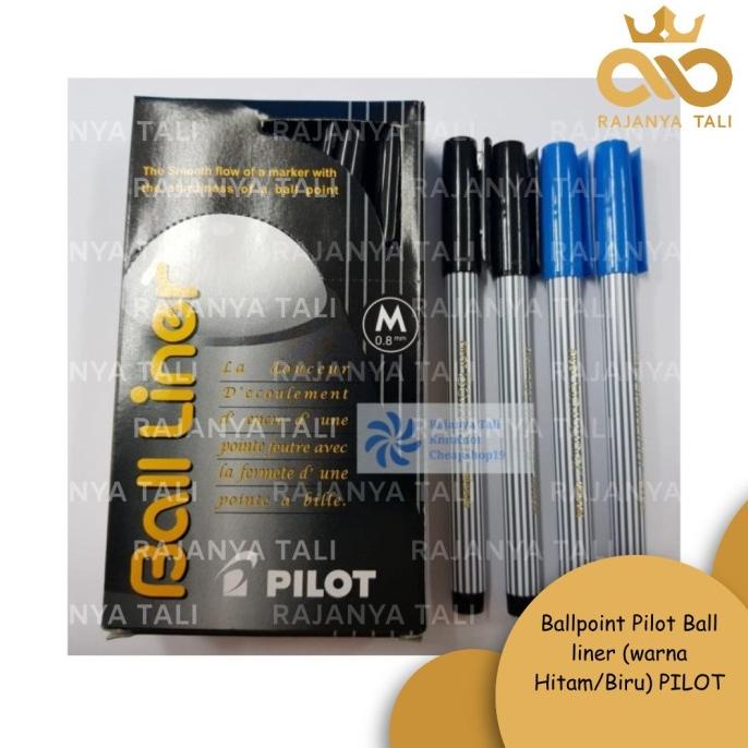 

Ballpoint Pilot Ball Liner (Warna Hitam/Biru) Pilot