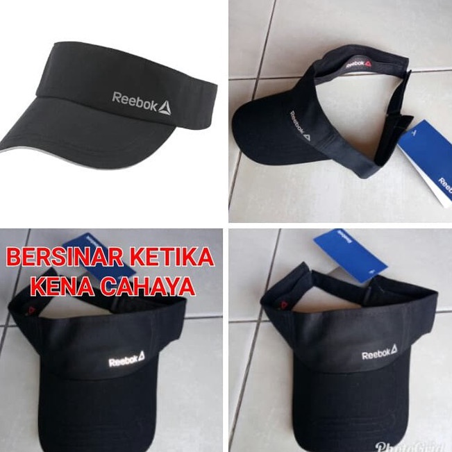 [KODE PRODUK KWCRR6537] Topi Reebok, Lari, Jogging, Sepeda,Gym,Golf,cewek, cowok, sporty,hitam