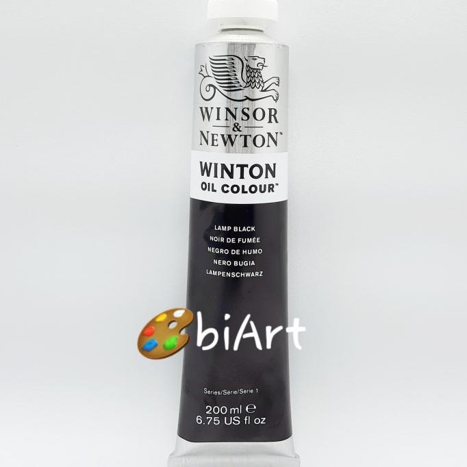 

Cat Minyak Winton Oil Colour 200 ml Lamp Black Winsor & Newton