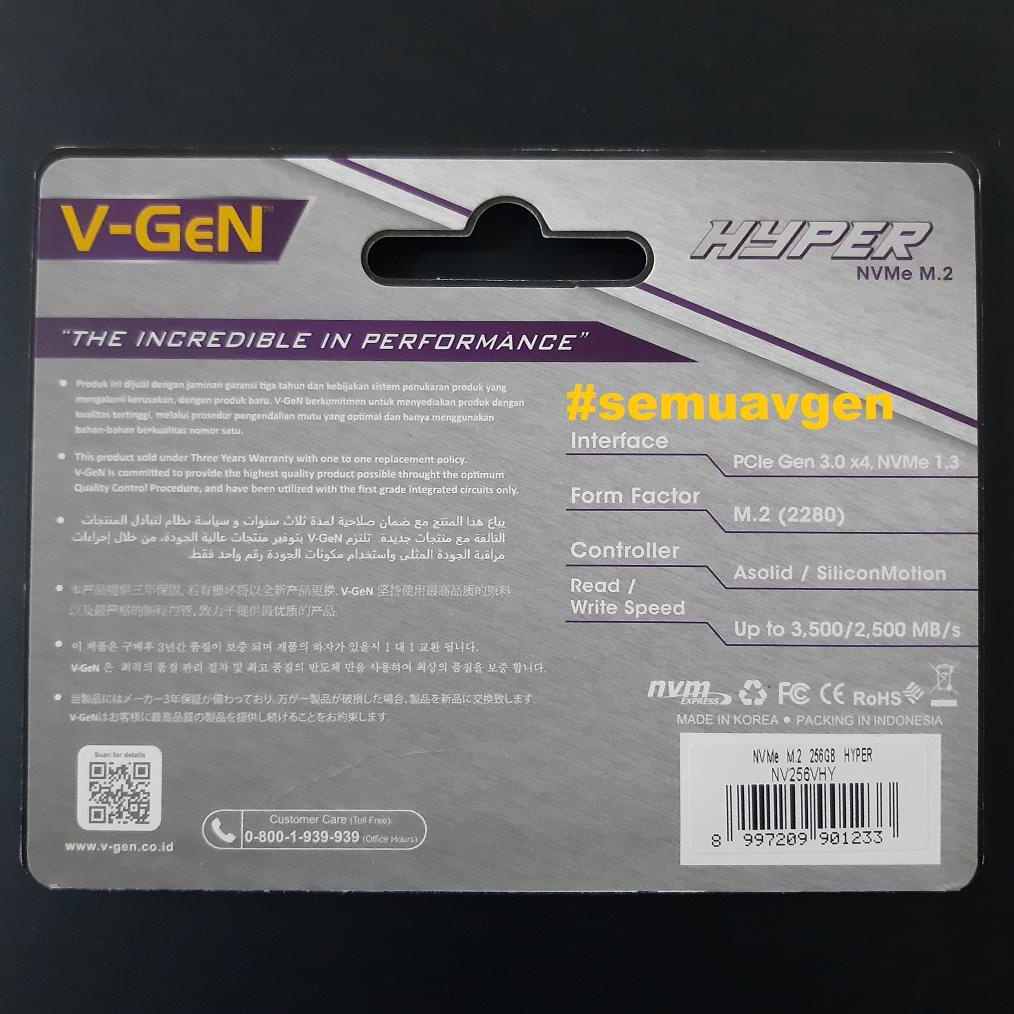 PUT371 SSD M.2 256gb NVMe 2280 V-GeN | Solid State Drive M2 PCIe 256 GB VGEN Hyper +++