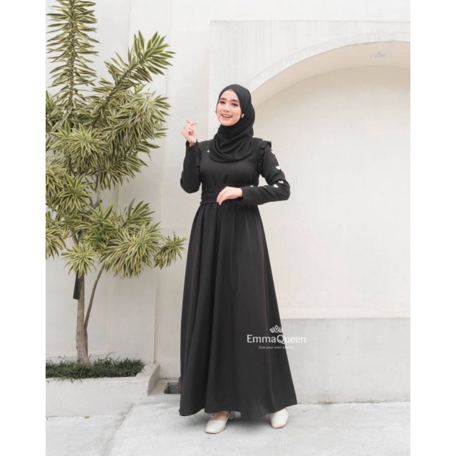 EmmaQueen - Gamis Muslim Dress Simple - Naycila Dress