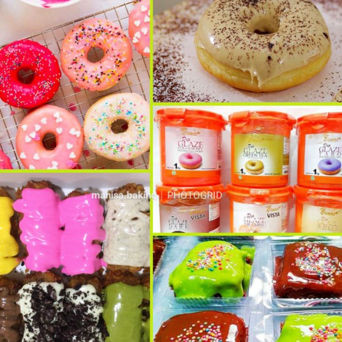 

12.12 Brands Festival ELMER DIP GLAZE 1 KG 100 % ORIGINAL TOPPING DONAT TOPPING LUMER !