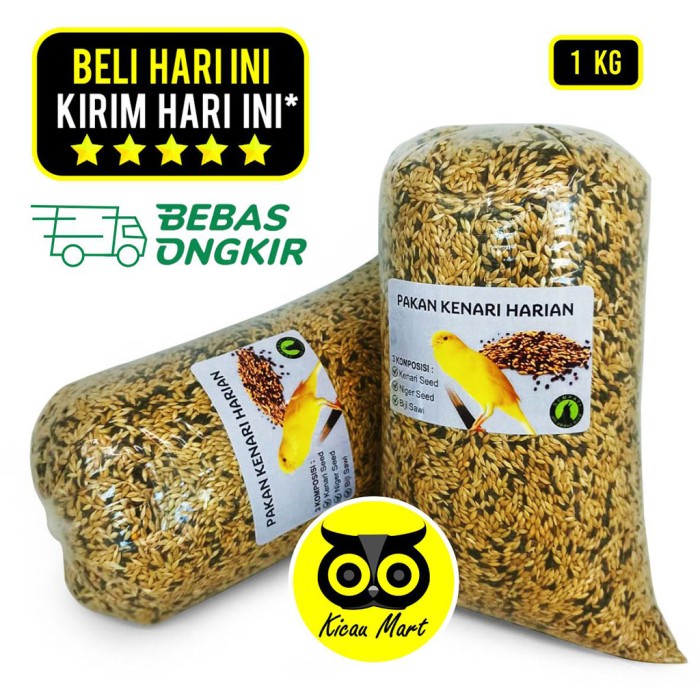 Terlaris Pakan Harian Kenari Sempati Mixseed Komplit Cnary Niger Seed Biji Sawi