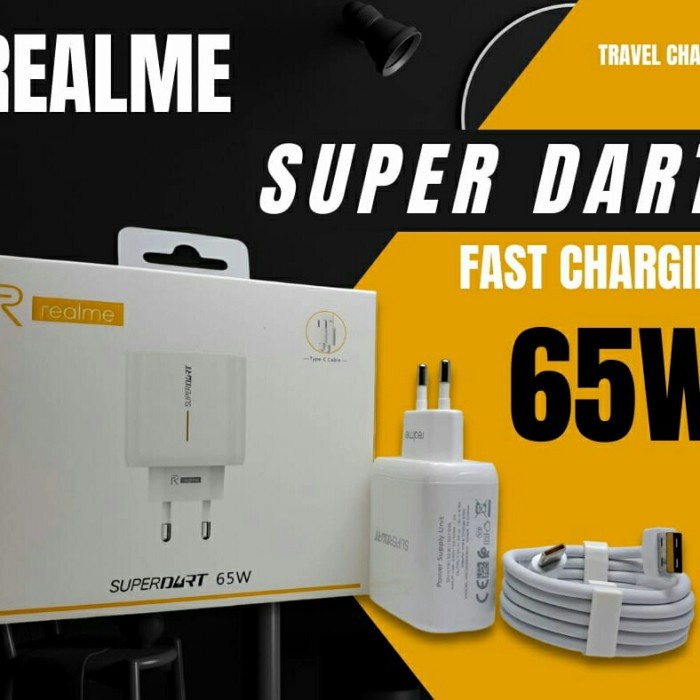 Terlaris Charger Relme 65W Usb C Superdart Charging Realme 7 Pro Original 100%