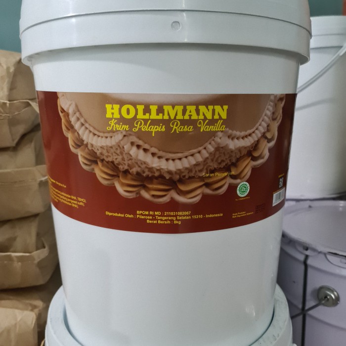 

Terlaris 1 Ember Hollmann Buttercream 8Kg Pail / Hollman Original Vanilla