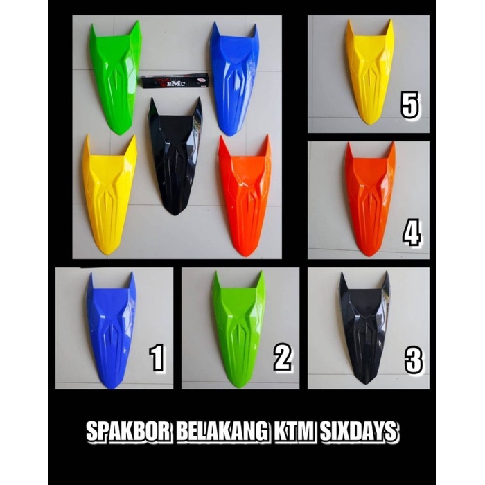 Spakbor Belakang KLX model KTM modifikasi