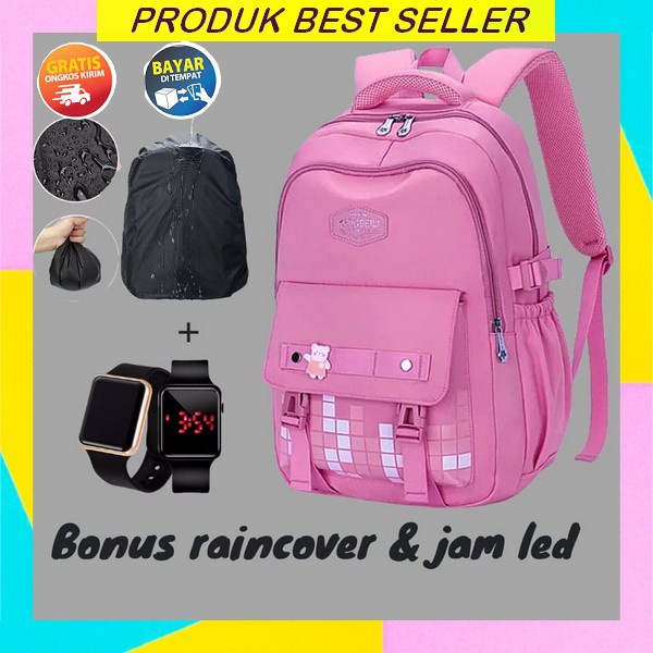 Back Pack Sekolah Wanita Aesthetic Tas Punggung Wanita Import Branded Tas Anak Perempuan Sd Import K