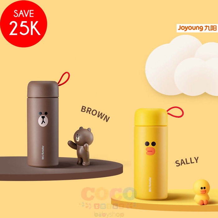 Joyoung B26V-WR190 SALLY BROWN Botol Minum Anak Tumbler 300 ml NEW
