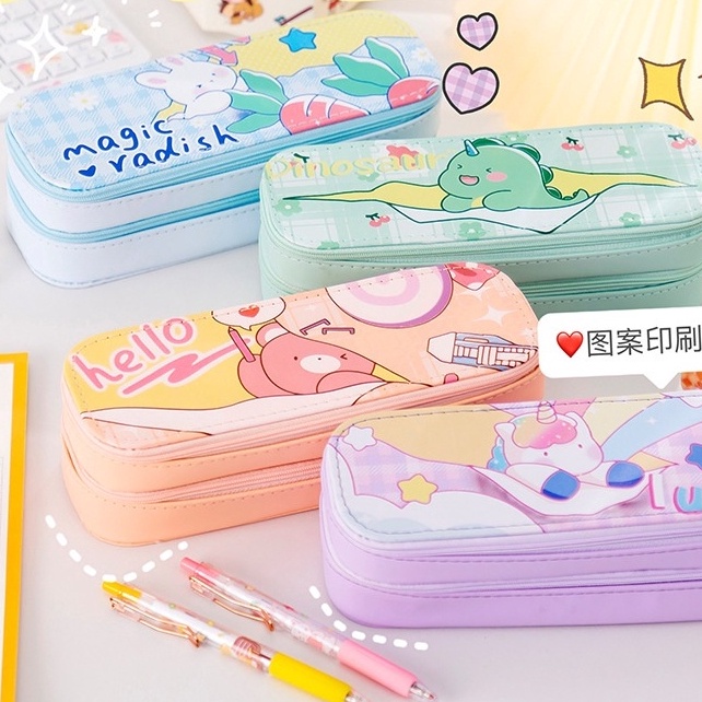 

Import ✨Terbaik✨ Serenity Kotak Pensil Motif Cartoon / Terbaru 2022 / Kotak 2 IN 1 / Unisex Perempuan Laki-laki / Anti Air Import - KP05 