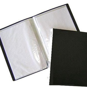 

QBSY9274ꕤ Clear Holder 40 poket Polos Folio warna hitam & merah(pcs) ㊐