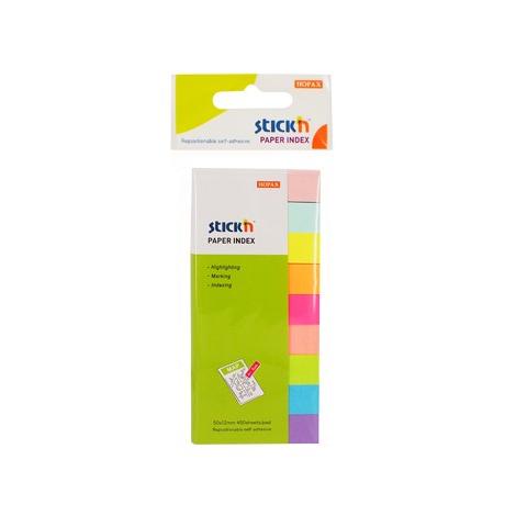 

Stick'n Paper Index 21689 Neon (50x20mm) STICKY NOTES