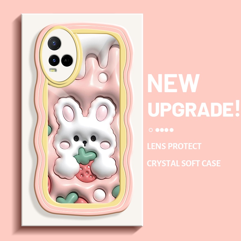 Casing Ponsel untuk vivo Y21 Y21s Y21e Y21a Y33s Y33t Y85 Y36 T1x v9 youth v9 pro Case silikon lembu