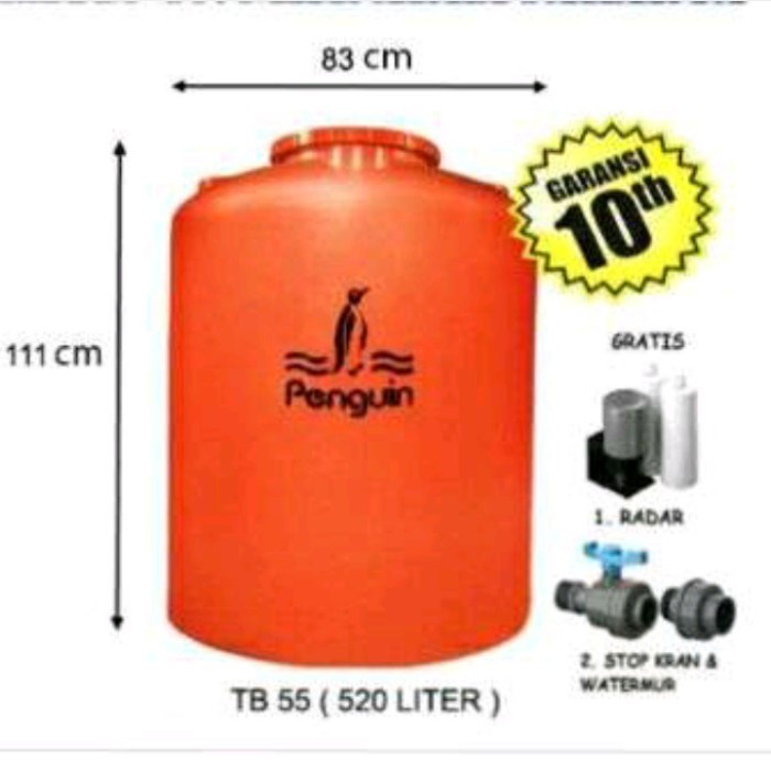 TANGKI PENGUIN 500 / TB 55 TANDON AIR TOREN AIR PINGUIN TB55 TANKI