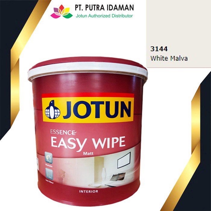 JOTUN CAT TEMBOK / JOTUN ESSENCE EASY WIPE 18L / WHITE MALVA 3144