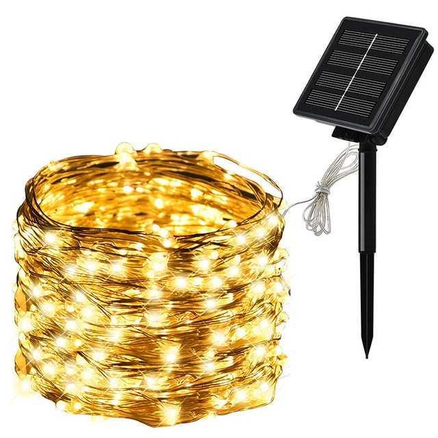 OKAL Lampu Hias Tumblr String Lights 50 LED 7 Meter with Solar Panel - OKLED7