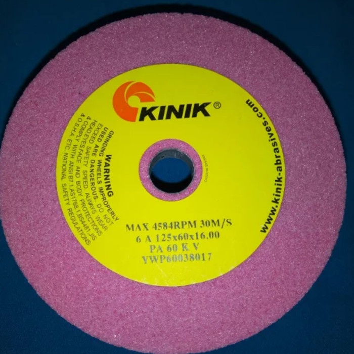Batu Gerinda Mangkok KINIK Straight Cup PA 60 KV 6A Size 125 x 60 x 16