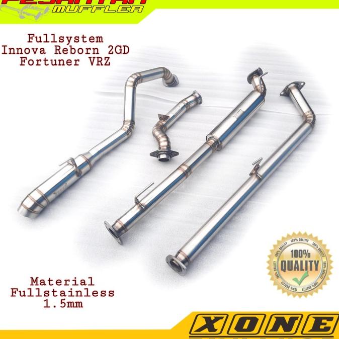 Knalpot Mobil Full System Innova Reborn / Fortuner VRZ