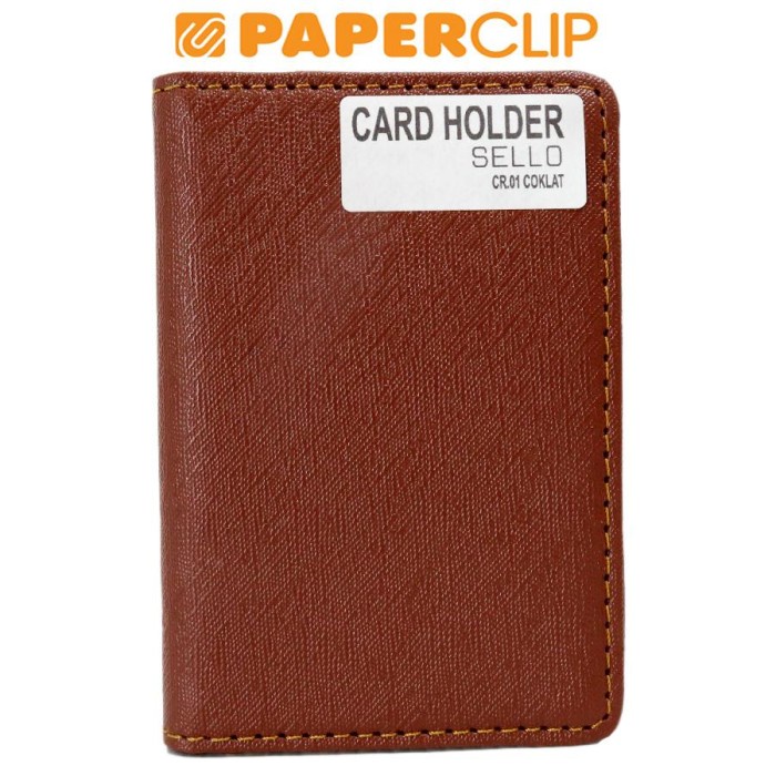 

Terlaris Name Card Holder Sello Cr.01 Brwon