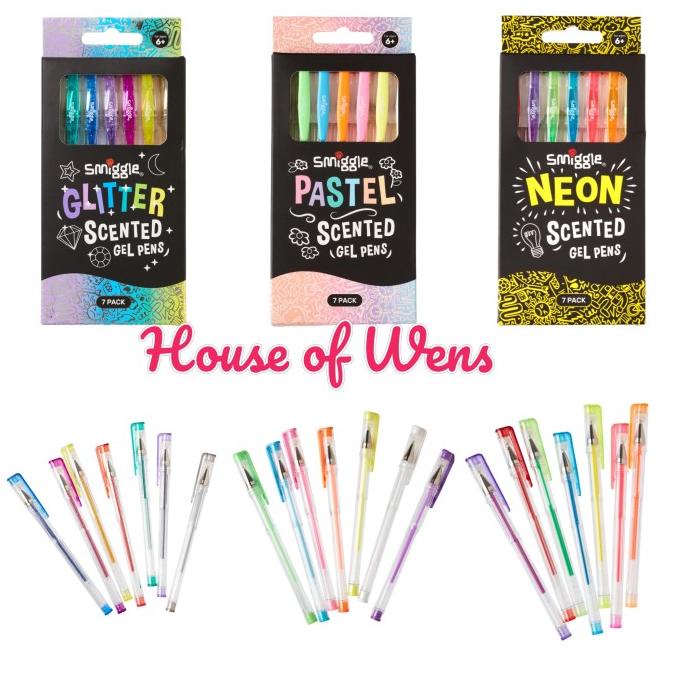 

SMIGGLE SCENTED GEL PEN ORIGINAL - PULPEN SET SMIGGLE X7 ---NEW---