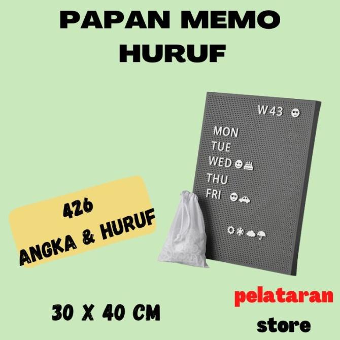 

Papan Huruf Papan Memo Huruf Letter Board ---NEW---
