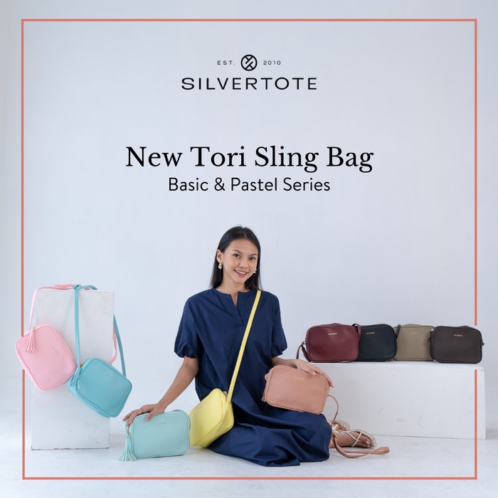 HOT SALE TAS SELEMPANG WANITA SILVERTOTE TORI DARK BROWN TERLARIS