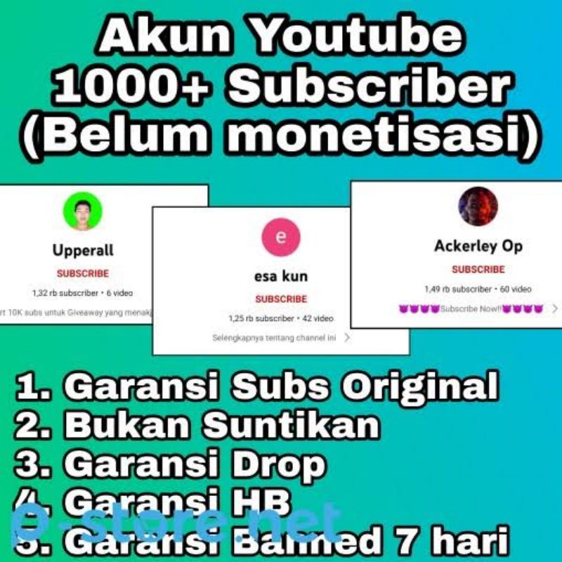 jasa YouTube 1rb subscriber termurah