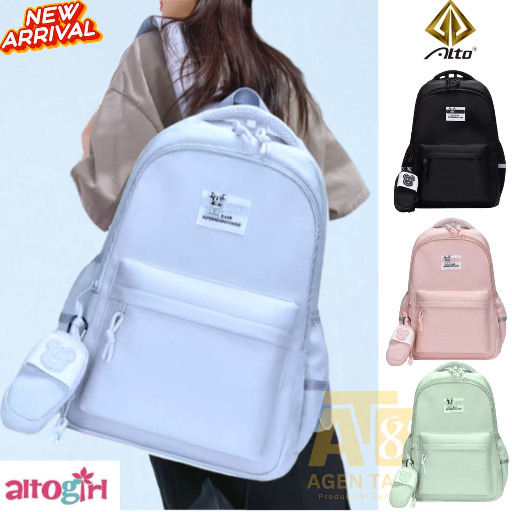 TAS RANSEL SEKOLAH WANITA KOREA IMPORT TAS SEKOLAH ANAK PEREMPUAN SD SMP SMA IMPOR ALTO ORI 03