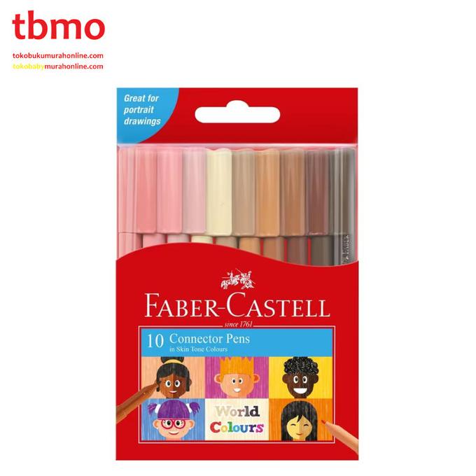 

FaberCastell Connector Pen Skin Tone Set 10 155009E